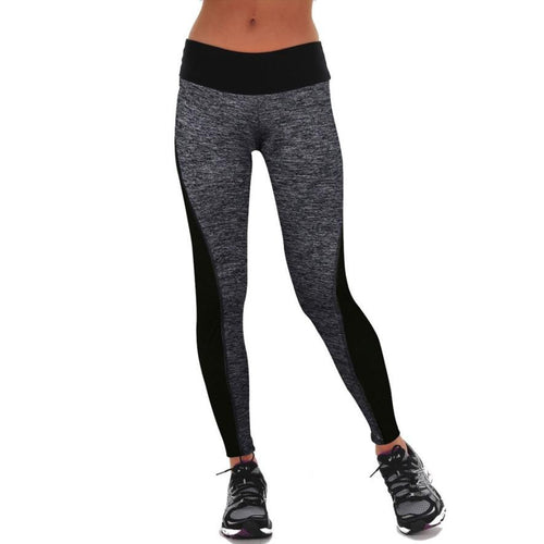 Women Workout Trousers 2016 Hot Sale Fitness Leggings Pants Patchwork High Waist Leggings