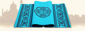 Bluephoenix thickening 8mm yoga mat broadened slip-resistant om yoga mat fitness eco-friendly blanket