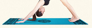 Bluephoenix thickening 8mm yoga mat broadened slip-resistant om yoga mat fitness eco-friendly blanket