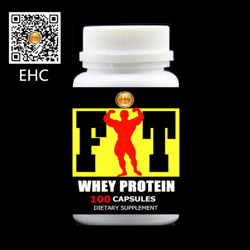 Whey Protein Capsules - (100pcs/bottle) for Add weight and Fast muscle builder,nutritions and fitness supplement Free shipping