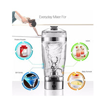 450ml/600ml Creative Protein Powder Shakes BPA-free Stainless Steel USB Electric Shaker Water Bottle Auto Stirring Coffee Juice