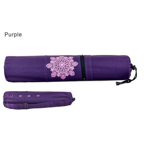 WIN.MAX 68x15 cm Canvas Strap Exercise Gym Fitness Pilates Yoga Mat Carring Bag Carrier Backpack for Under 6 mm Thick Yoga Mat