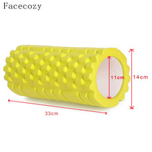 Facecozy Floating Point Yoga Pilates Sports Foam Roller Exercise Fitness Massage Tight Muscles EVA Equipment 33*14cm Yoga Roller