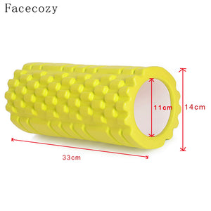 Facecozy Floating Point Yoga Pilates Sports Foam Roller Exercise Fitness Massage Tight Muscles EVA Equipment 33*14cm Yoga Roller