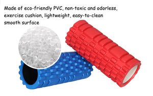 Facecozy Floating Point Yoga Pilates Sports Foam Roller Exercise Fitness Massage Tight Muscles EVA Equipment 33*14cm Yoga Roller